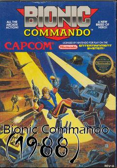 Box art for Bionic Commando (1988)
