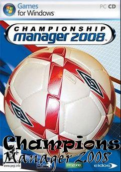 Box art for Championship Manager 2008