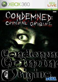 Box art for Condemned: Criminal Origins