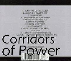 Box art for Corridors of Power