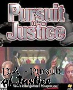 Box art for D.A. - Pursuit of Justice