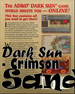 Box art for Dark Sun - Crimson Sands