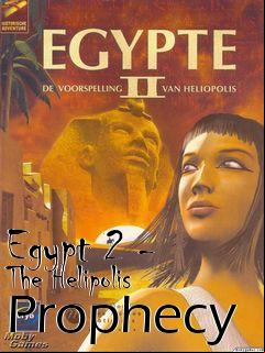 Box art for Egypt 2 - The Helipolis Prophecy