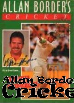Box art for Allan Borders Cricket