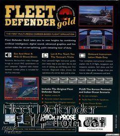 Box art for Fleet Defender - F-14 Tomcat