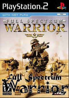 Box art for Full Spectrum Warrior