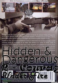 Box art for Hidden & Dangerous 2 - Courage Under Fire