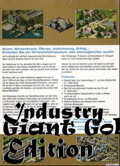 Box art for Industry Giant Gold Edition