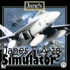 Box art for Janes F-A-18 Simulator