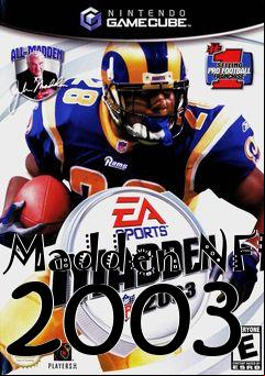 Box art for Madden NFL 2003