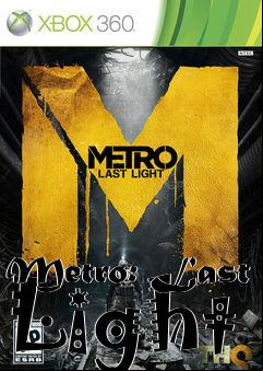Box art for Metro: Last Light