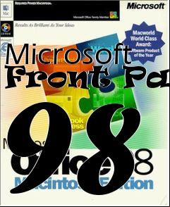 Box art for Microsoft Front Page 98