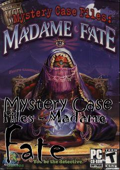 Box art for Mystery Case Files - Madame Fate
