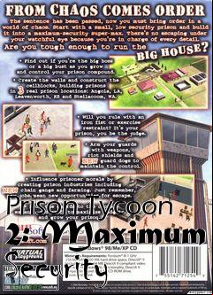 Box art for Prison Tycoon 2: Maximum Security