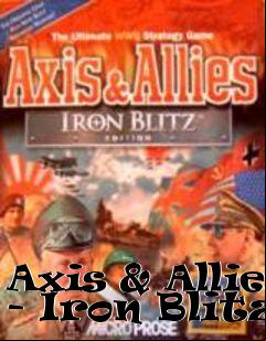 Box art for Axis & Allies - Iron Blitz