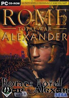 Box art for Rome: Total War - Alexander