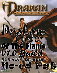 Box art for Drakan:
      Order Of The Flame V1.0 Build 365-435 [german] No-cd Patch