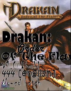 Box art for Drakan:
      Order Of The Flame V1.0 Build 444 [english] No-cd Patch