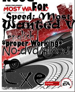 Box art for Need
            For Speed: Most Wanted V1.3 [english] *proper Working* No-dvd/fixed Exe