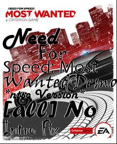 Box art for Need
            For Speed: Most Wanted Demo *ntsc Version* [all] No Intro Fix