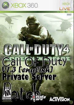 Box art for Call
Of Duty V1.3 [english] Private Server Patch