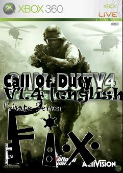 Box art for Call
Of Duty V1.4 [english] Private Server Fix