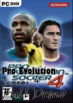 Box art for Pro Evolution Soccer 4 Full Demo