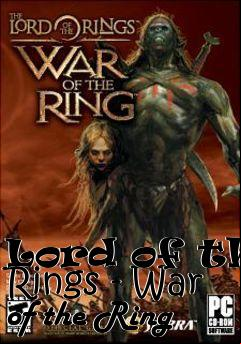 Box art for Lord of the Rings - War of the Ring 