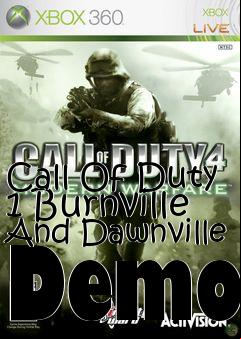 Box art for Call Of Duty 1 Burnville And Dawnville Demo