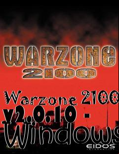 Box art for Warzone 2100 v2.0.10 - Windows