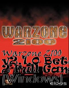 Box art for Warzone 2100 v2.1.0 Beta 2 Full Game (Windows)