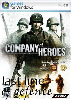 Box art for last line of defence