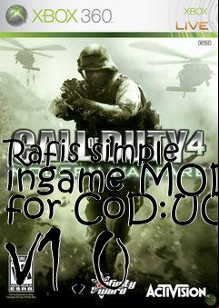 Box art for Rafis simple ingame MOD for CoD:UO V1.0