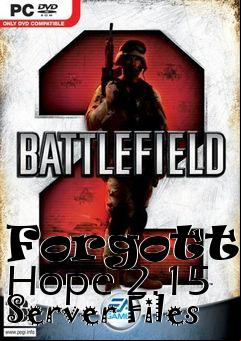 Box art for Forgotten Hope 2.15 Server Files