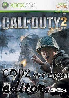 Box art for COD2 weapon editor