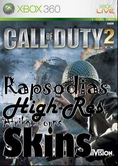 Box art for Rapsodias High-Res Afrika Korps Skins