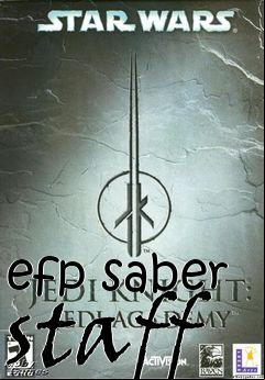 Box art for efp saber staff