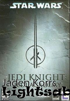 Box art for Jaden Korrs Lightsaber
