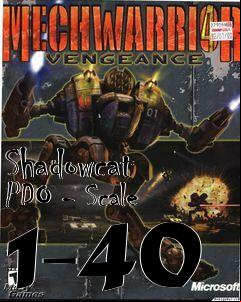 Box art for Shadowcat PDO - Scale 1-40