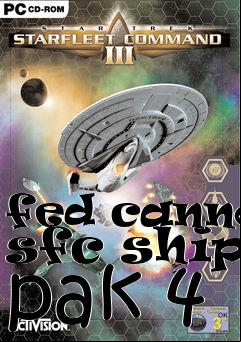 Box art for fed cannon sfc ships pak 4