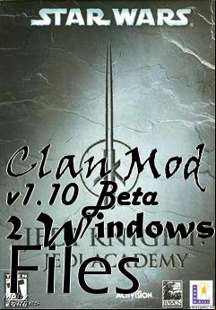 Box art for Clan Mod v1.10 Beta 2 Windows Files