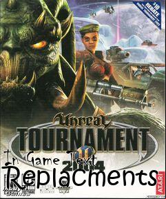 Box art for In Game Text Replacments