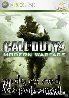 Box art for andy cs cod weapons mod