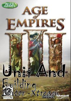 Box art for Unit And Building Editor -Xtream