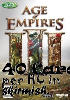 Box art for 40 Cards per HC in skirmish.