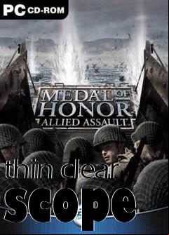 Box art for thin clear scope