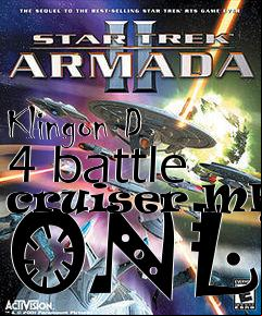 Box art for Klingon D 4 battle cruiser MESH ONLY