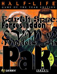 Box art for Earth Special Forces addon EVM v2.0 Models Fix Pak