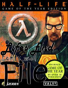 Box art for Lifes End Fonts.wad File