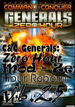 Box art for C&C Generals: Zero Hour Mod - Zero Hour Reborn v6.25